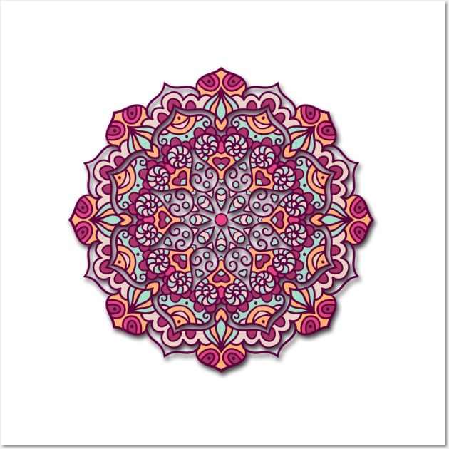 FLORAL MANDALA Wall Art by GloriaSanchez